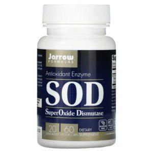 Jarrow Formulas, SuperOxide Dismutase, 20 mg, 60 Veggie Caps