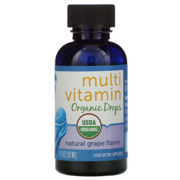 Mommy's Bliss, Multivitamina, gotas orgánicas, +2 meses, sabor a uva natural, 1 fl oz (30 ml) - Imagen 3