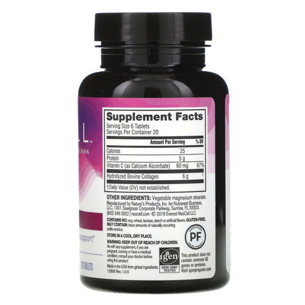 Neocell, Super Collagen con vitamina C, 120 comprimidos - Imagen 2