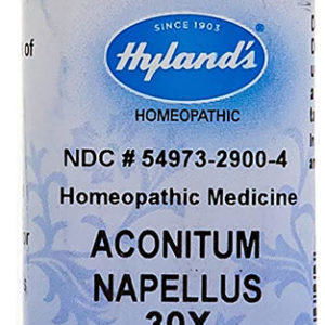 Aconitum Napellus 30 X Homeopatía para resfriado y fiebre, 250 Tabletas