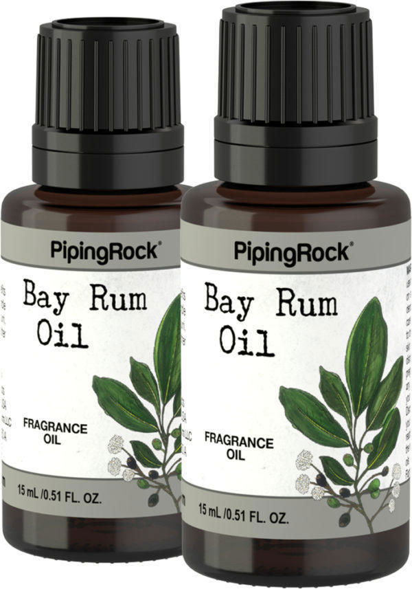 Aceite con fragancia de ron de laurel, 1/2 fl oz (15 mL) Frasco con dosificador, 2  Frascos con dosificador