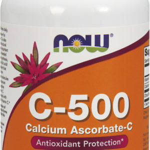 Vitamina C amortiguada (ascorbato de calcio), 500 mg, 500 mg, 100 Cápsulas