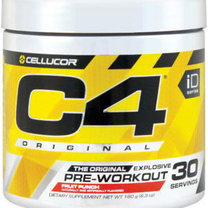 Suplemento en polvo para antes de hacer ejercicio C4 Original (Fruit Punch), 6.3 oz (180 g) Botella/Frasco