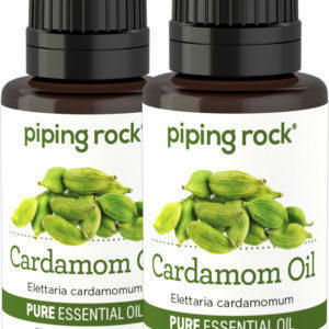 Cardamom Pure Essential Oil (GC/MS Tested), 1/2 oz (15 ml) Frasco con dosificador, 2  Botellas/Frascos