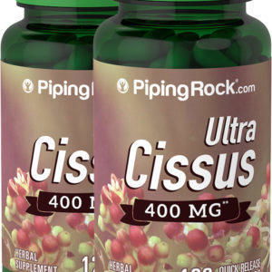Cissus Quadrangularis, 400 mg, 120 Cápsulas de liberación rápida, 2  Botellas/Frascos