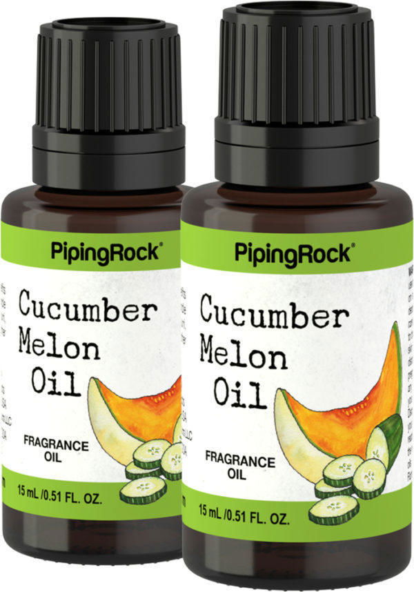 Aceite con fragancia de pepino y melón (versión de Bath & Body Works), 1/2 fl oz (15 mL) Frasco con dosificador, 2  Frascos con dosificador