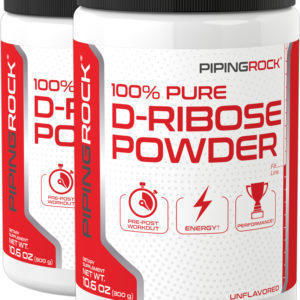 D-Ribosa en polvo - 100 % pura, 10.6 oz (300 g) Botella/Frasco, 2  Botellas/Frascos