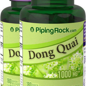 Angélica china , 1000 mg, 180 Cápsulas de liberación rápida, 2  Botellas/Frascos