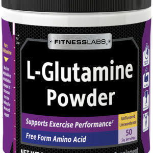 L-glutamina en polvo, 5000 mg, 250 g (8.82 oz) Botella/Frasco