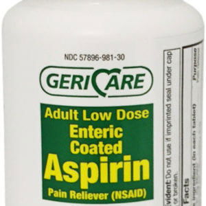 Aspirina de dosis baja 81 mg con recubrimiento entérico, Compare to Bayer potency_units.unit.44, 300 Tabletas recubiertas