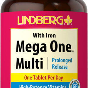Multivitaminas Mega One con hierro (efecto prolongado), 180 Tabletas vegetarianas