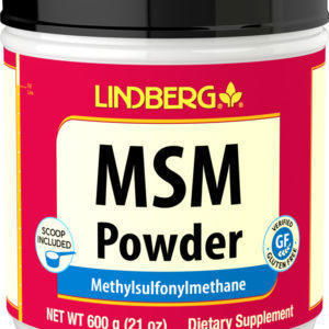 Metilsulfonilmetano (MSM) en polvo, 4000 mg (por porción), 21 oz (600 g) Botella/Frasco