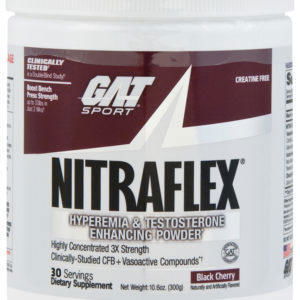 Suplemento en polvo Nitraflex (sabor a cereza negra), 10.6 oz (300 g) Botella/Frasco
