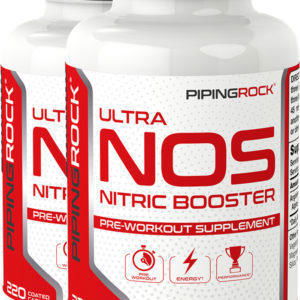 NOS (potenciador del óxido nítrico), 3600 mg (por porción), 220 Comprimidos recubiertos, 2  Botellas/Frascos