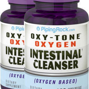 Oxígeno limpiador intestinal Oxy-Tone, 100 Cápsulas de liberación rápida, 2 Botellas/Frascos