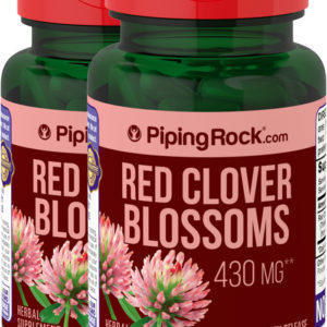 Flor de trébol violeta , 430 mg, 90 Cápsulas de liberación rápida, 2  Botellas/Frascos