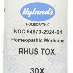 Rhus Tox 30X Homeopatía para dolor artrítico, 250 Tabletas