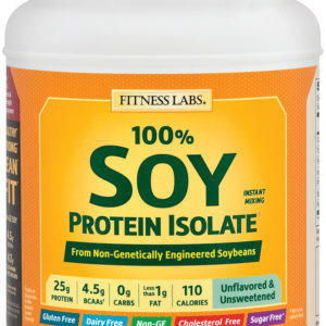 Proteína aislada de soja en polvo sin sabor, 1 lb (454 g) size_units.unit.118