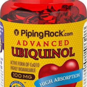 Ubiquinol, 100 mg, 60 Cápsulas blandas de liberación rápida