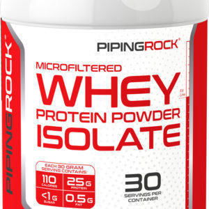 Proteína aislada de suero en polvo (sin sabor), 2 lbs (907 g) size_units.unit.118