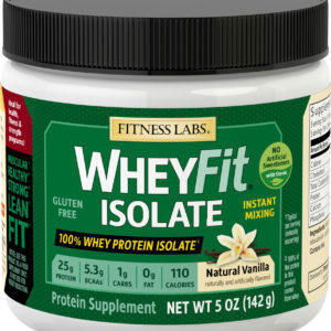 Extracto proteico de lactosuero WheyFit, sabor Natural Vanilla (tamaño de muestra), 5 oz (142 g) size_units.unit.118