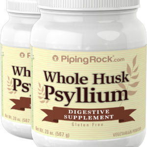 Cáscara de psyllium - Entera, 20 oz (567 g) Botella/Frasco, 2  Botellas/Frascos