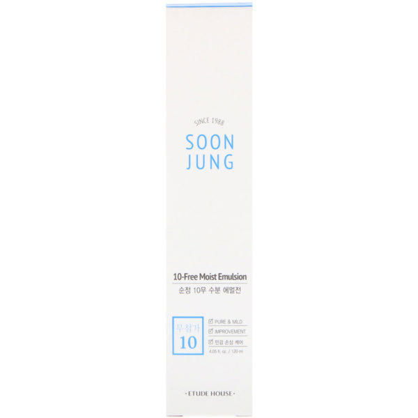 Etude House, Soon Jung, 10-Free Moist Emulsion, 4.05 fl oz (120ml) - Imagen 2