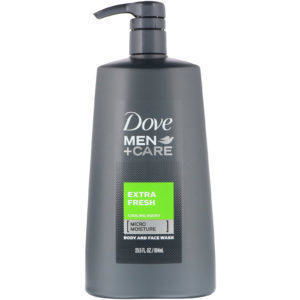 Dove, Men+Care, Jabón líquido para el rostro y el cuerpo, Extrafrescura, 694 ml (23,5 oz. líq.)