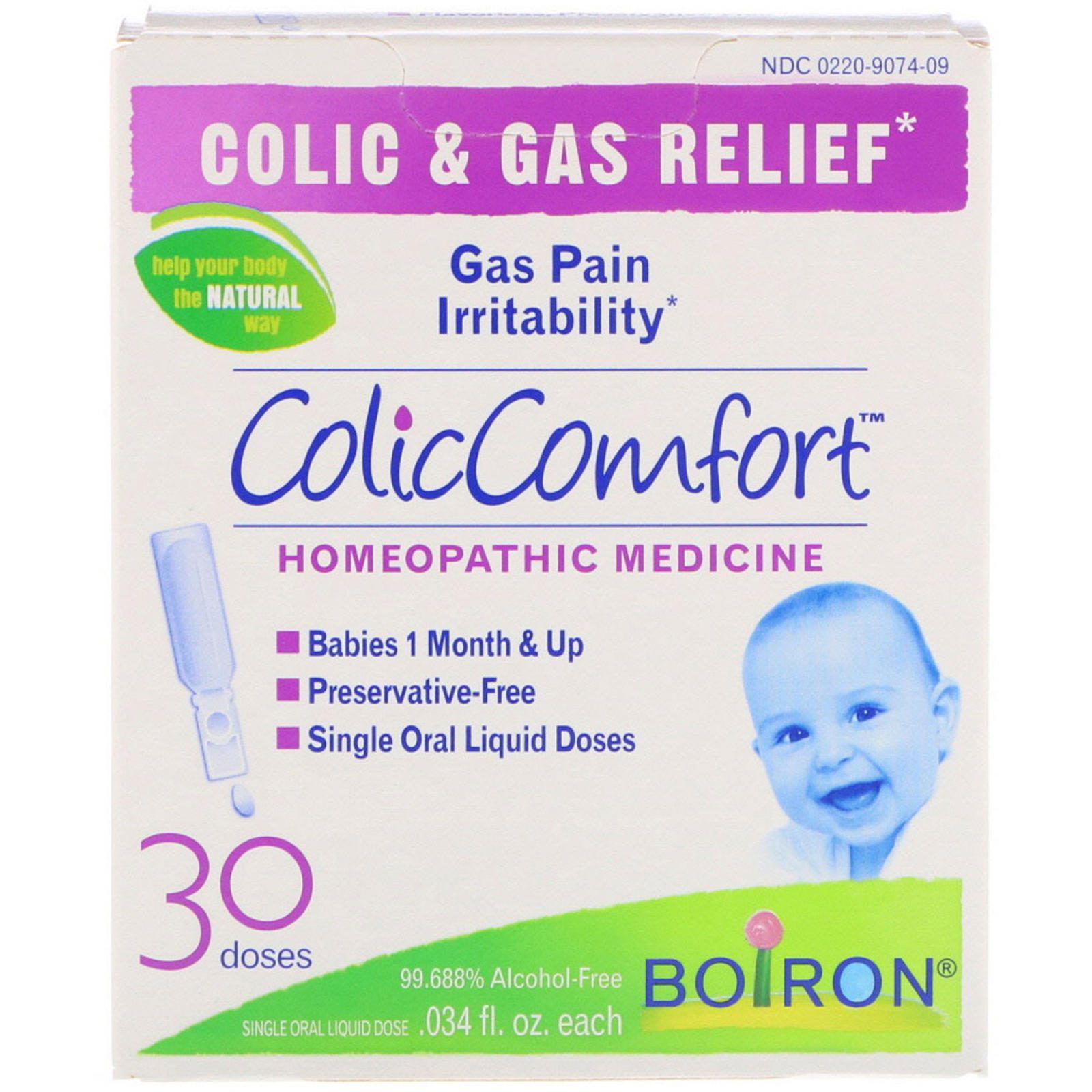 Boiron, ColicComfort, alivio para los gases y cólicos, 30 dosis, 0,034 fl oz cada uno