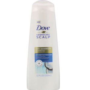 Dove, DermaCare Scalp, Champú anticaspa para el cuero cabelludo, Coco e hidratación, 355 ml (12 oz. líq.)