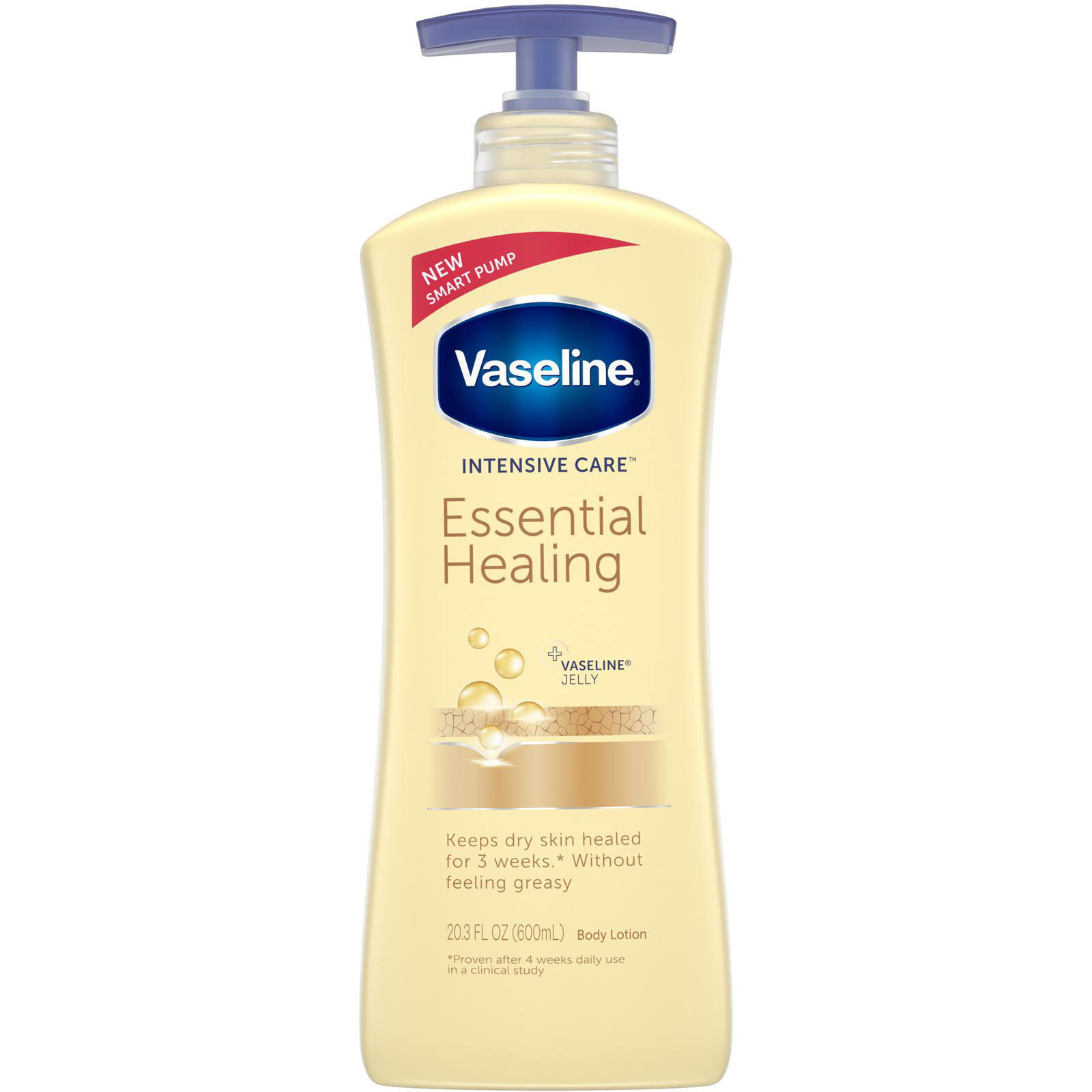 Vaseline, Intensive Care, Essential Healing, Loción de cuidado intensivo para el cuerpo, 600 ml (20,3 oz. líq.)