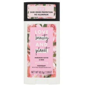 Love Beauty and Planet, Desodorante para mimarse, Pampering, Manteca de murumuru y rosas, 83,5 g (2,95 oz)