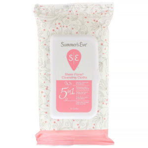Summer's Eve, Sheer Floral, Toallitas de higiene íntima, 32 toallitas
