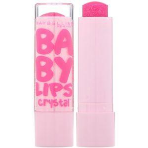 Maybelline, Baby Lips Crystal, Bálsamo para labios hidratante, Cuarzo rosa 140, 4,4 g (0,15 oz)