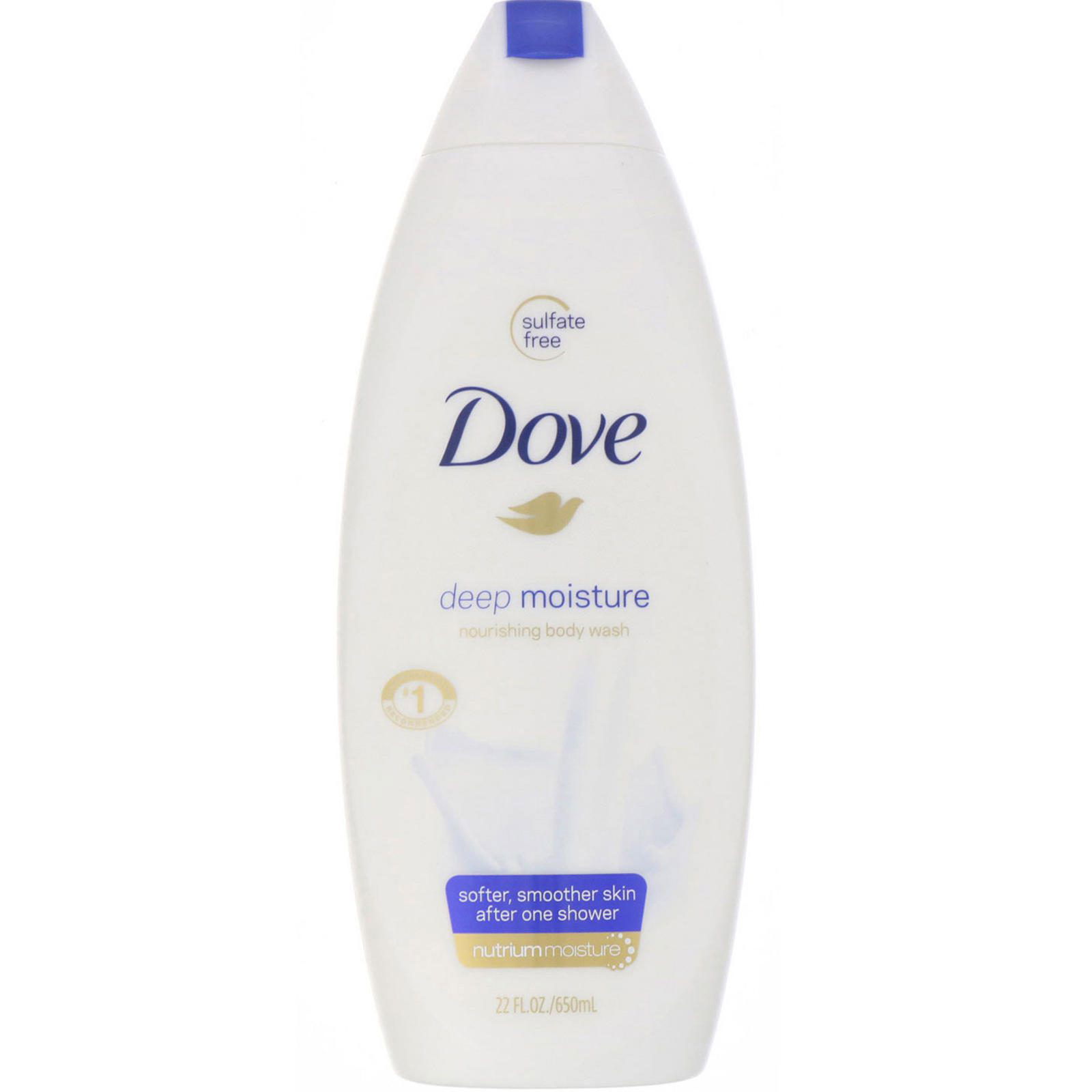 Dove, Deep Moisture, Jabón líquido corporal nutritivo de hidratación profunda, 650 ml (22 oz. líq.)