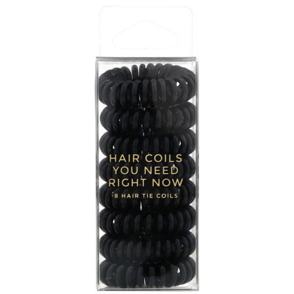 Kitsch, Hair Coils, Black, 8 Pieces - Imagen 2