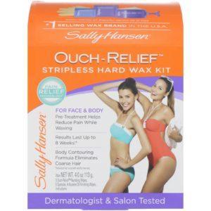 Sally Hansen, Kit de cera sólida sin tiras Ouch-Relief para el rostro y el cuerpo, 1 kit