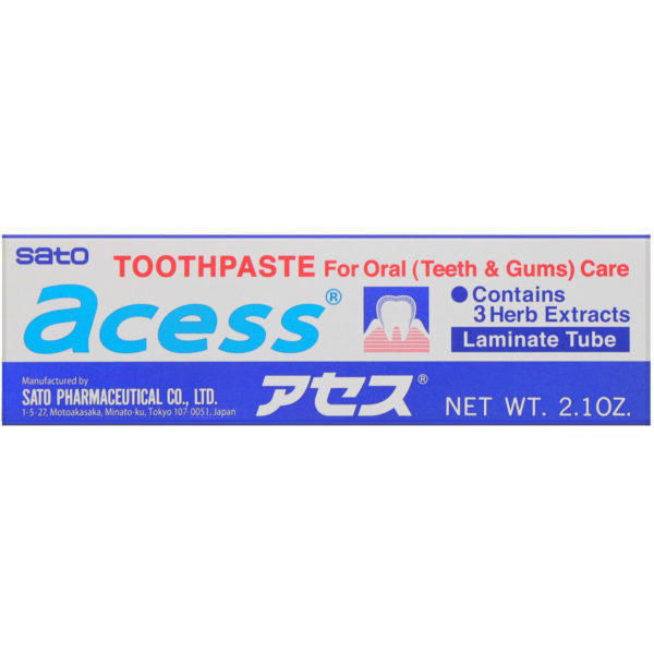 Sato, Acess, Pasta dental para el cuidado oral, 60 g (2,1 oz)