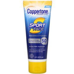 Coppertone, Sport Face, Sunscreen Lotion, SPF 50, 2.5 fl oz (74 ml)