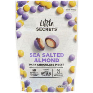 Little Secrets, Piezas de chocolate oscuro, almendra con sal marina, 4.5 oz (128 g)