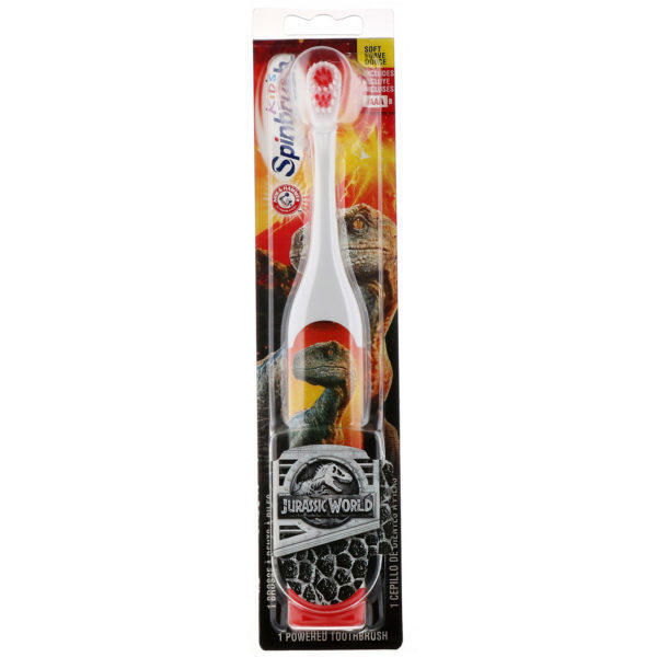 Arm & Hammer, Kid's Spinbrush, Jurassic World, Soft, 1 Battery Powered Toothbrush - Imagen 2