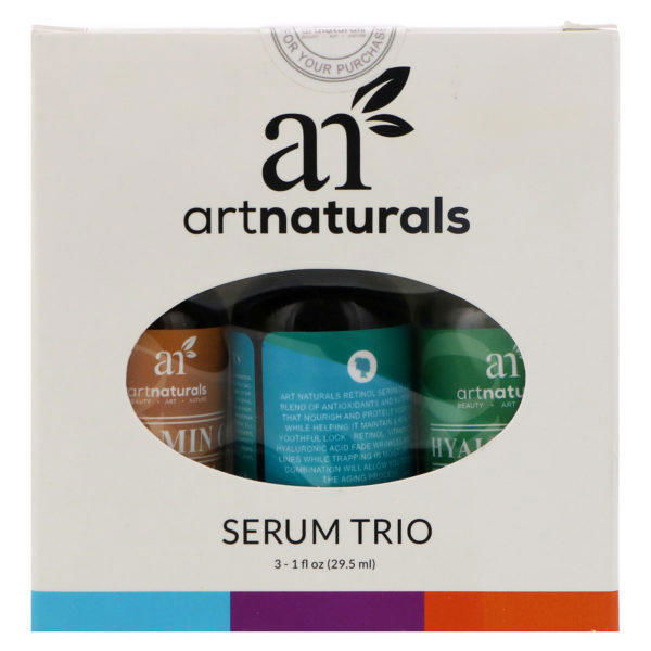 Artnaturals, Serum Trio Set, Anti-Aging, 3 Serums, 1 fl oz (29.5 ml) Each - Imagen 2