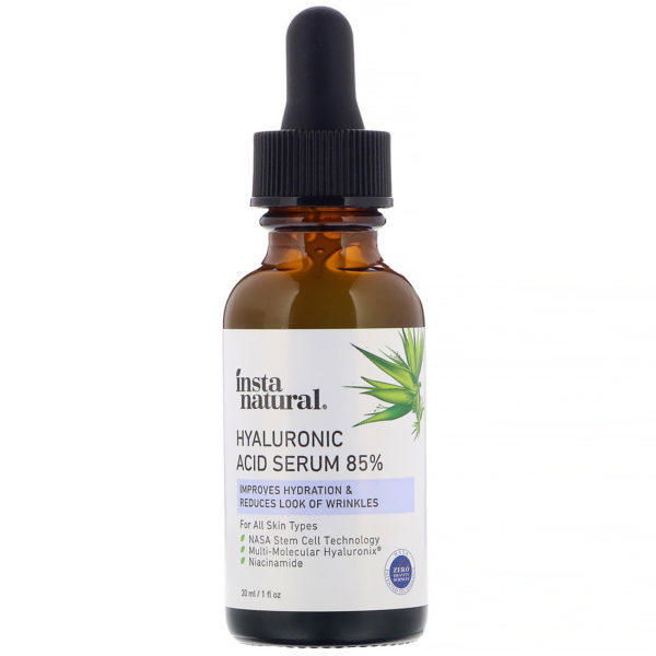 InstaNatural, Suero con ácido hialurónico al 85 %, Antienvejecimiento, 30 ml (1 oz. líq.)
