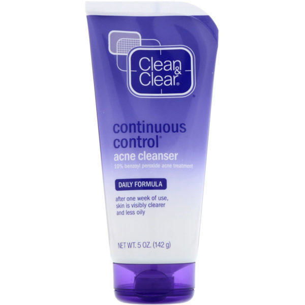 Clean & Clear, Continuous Control Acne Cleanser, fórmula diaria, 5 oz (142 g)