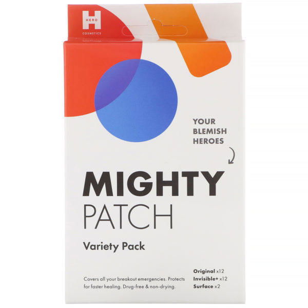 Hero Cosmetics, Mighty Patch, Pack surtido, 26 parches