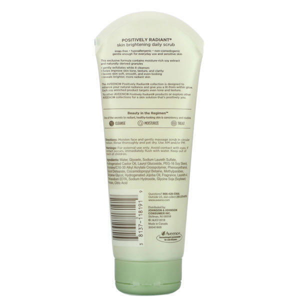 Aveeno, Positively Radiant, Skin Brightening Daily Scrub, 7.0 oz (198 g) - Imagen 2