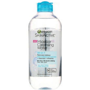 Garnier, SkinActive, Agua micelar de limpieza, Desmaquillante todo en uno para eliminar incluso la máscara de pestañas a prueba de agua, Para todo tipo de piel, 400 ml (13,5 oz. líq.)