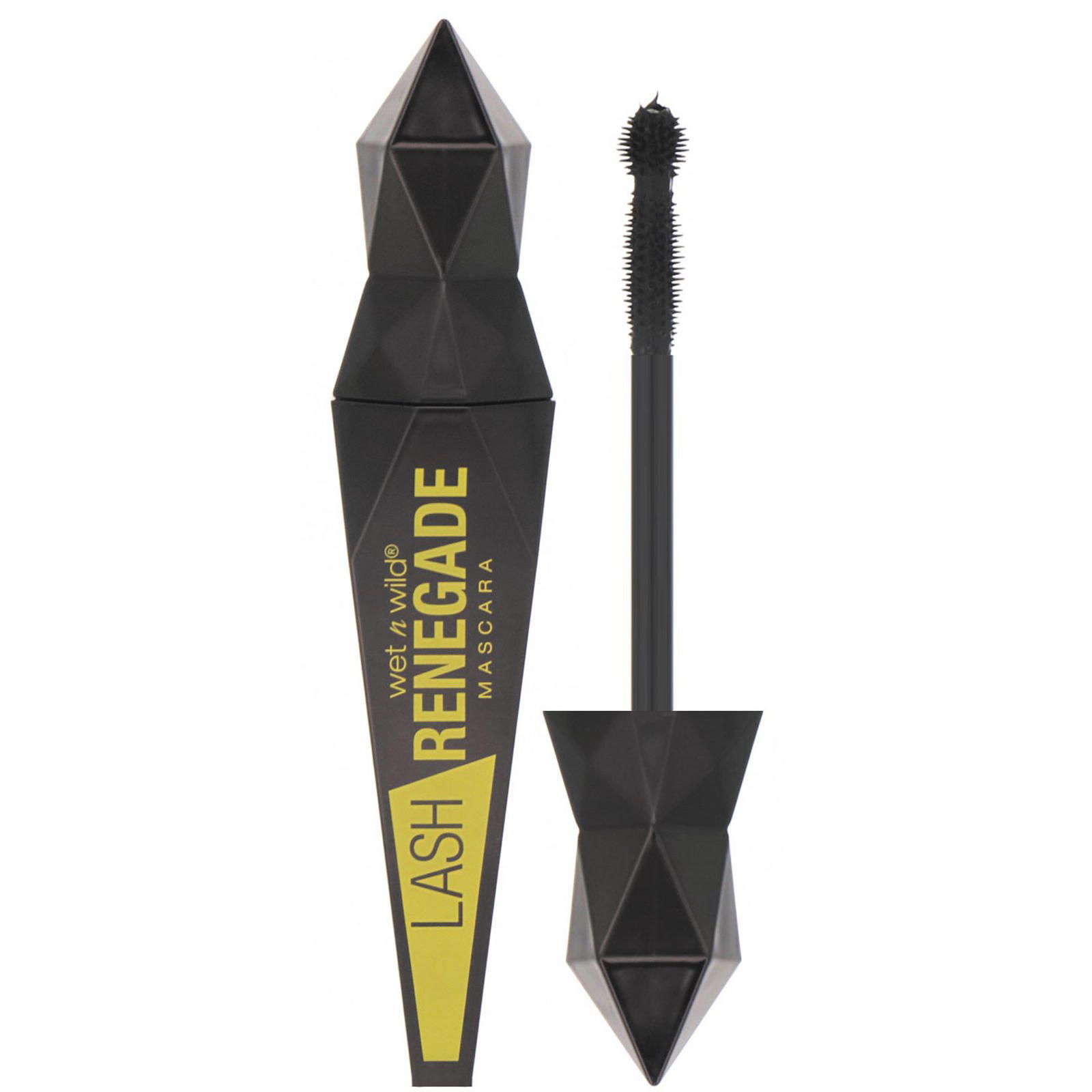 Wet n Wild, Máscara para pestañas Renegade, Negro impertinente, 8 ml (0,27 oz. liq.)