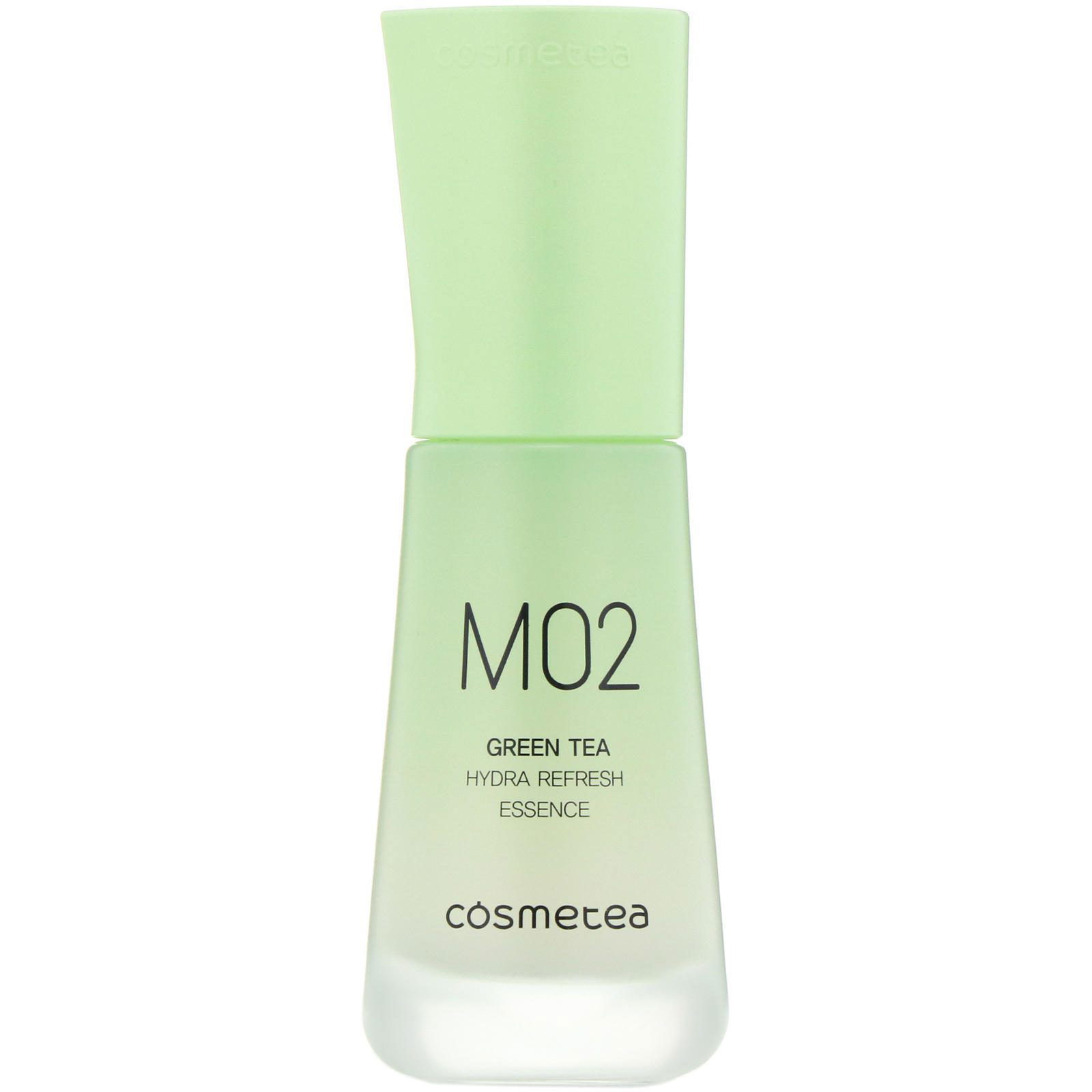 Cosmetea, Té verde, Esencia hidratante y refrescante, 30 ml (1,06 oz. líq.)