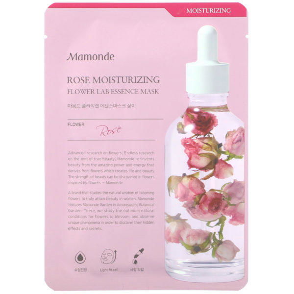 Mamonde, Humectación con rosa, Mascarilla Flower Lab Essence Mask, 1 lámina, 25 ml